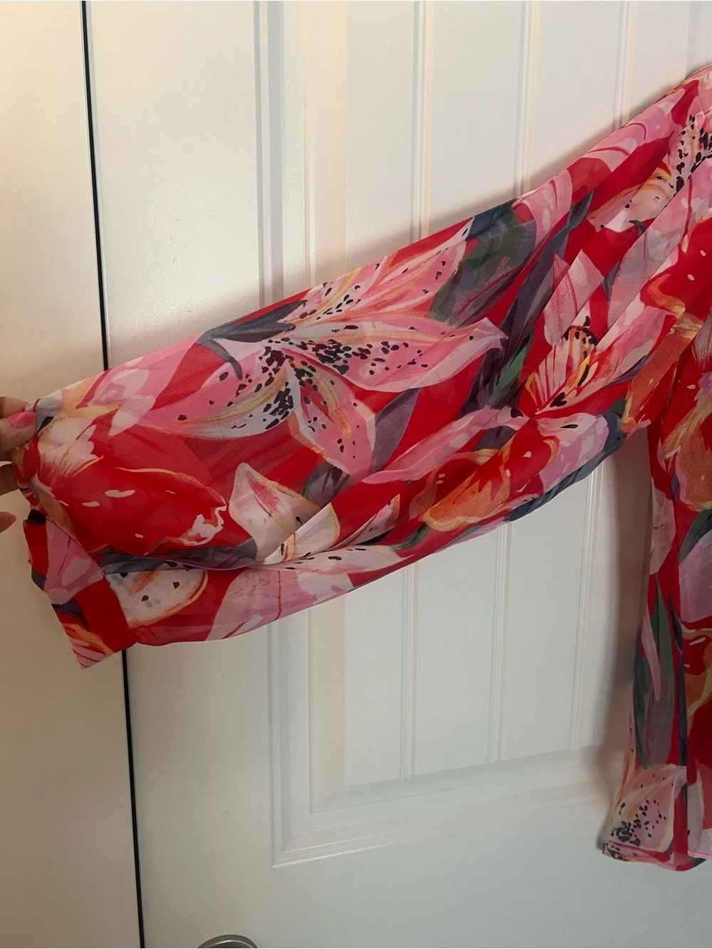 NWOT CHICOS DREAMY LILY TOP BLOUSE SZ 2/12/LG MSRP $99 - Picture 8 of 12